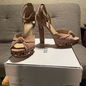 Guess Women's Blush Studded Heels